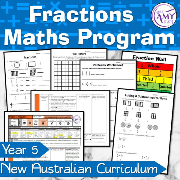 Year 5 Fractions Maths Program