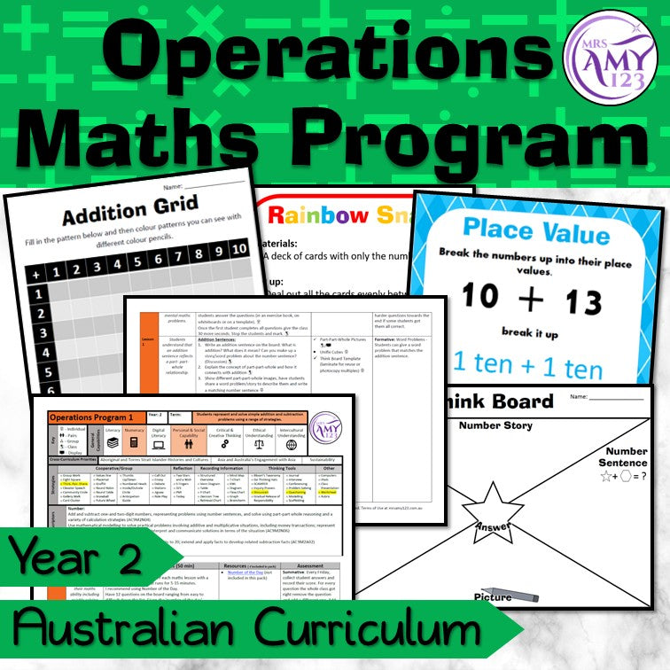 Year 2 Maths - Operations Program - Australian Curriculum