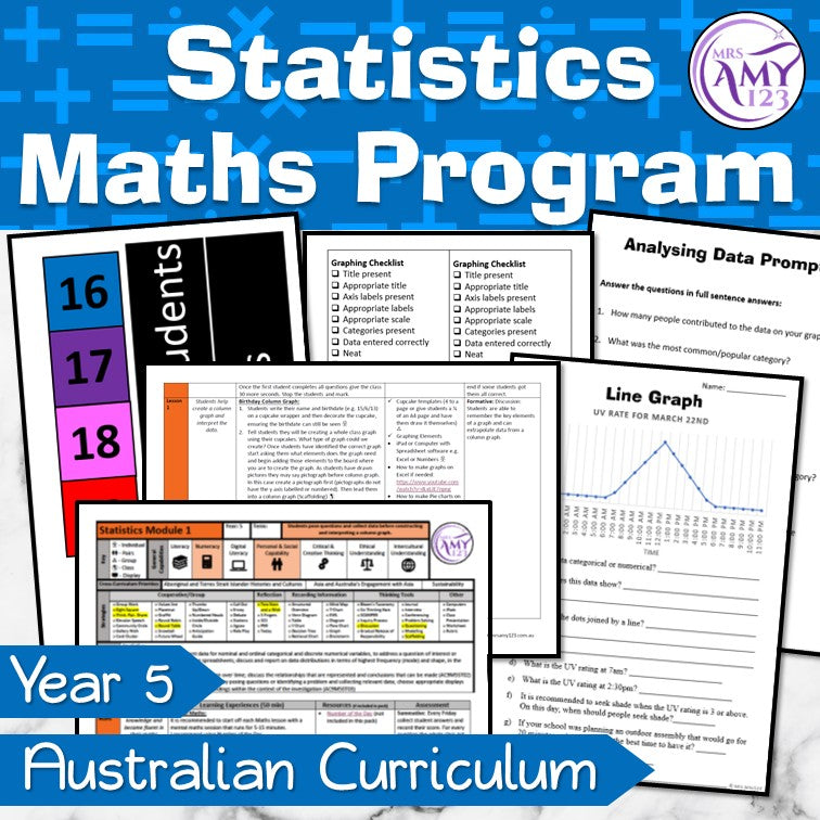 Year 5 Maths - Statistics Program - Australian Curriculum