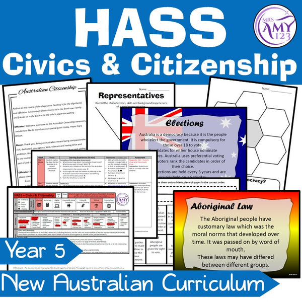 Year 5 HASS Unit- Australian Government - Civics & Citizenship