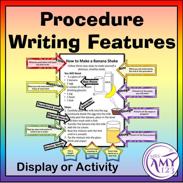 Procedure Writing Features - Display or Activity