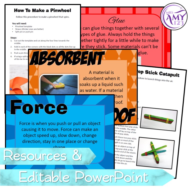 Australian Curriculum Year 3/4 Design and Technology Materials & Forces Unit