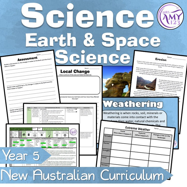 Year 5 Earth & Space Science- Australian Curriculum Version 9