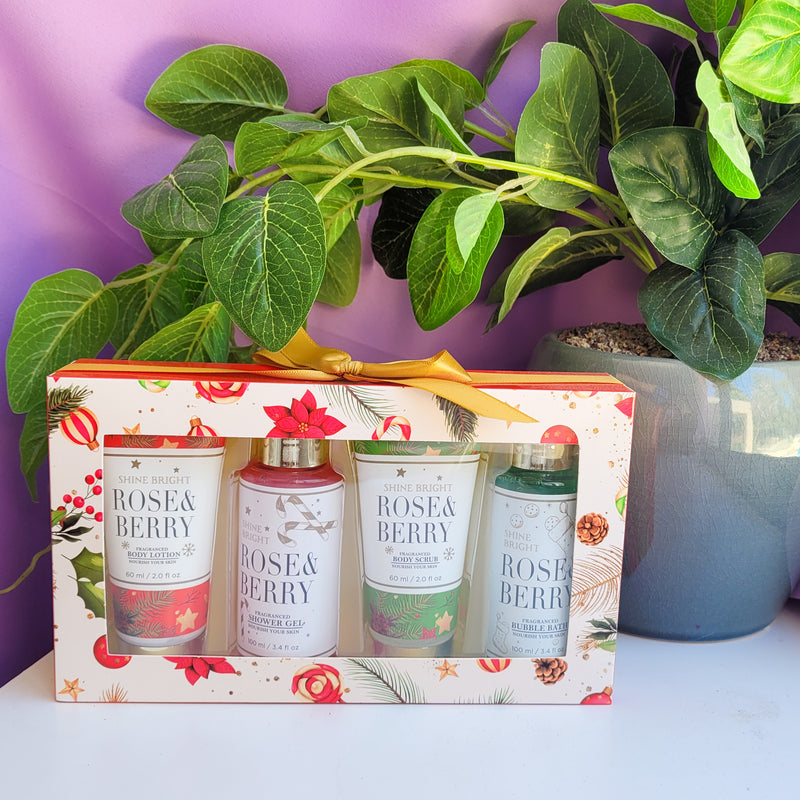 Rose and Berry Bath Gift Set
