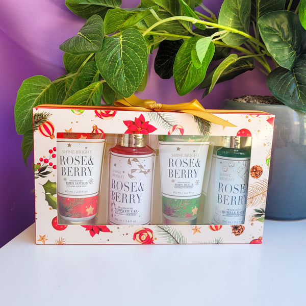 Rose and Berry Bath Gift Set
