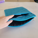 Padded Booksleeves with zipper and pocket