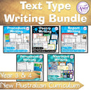 Year 3 and 4 English - Text Type Unit Bundle - Australian Curriculum