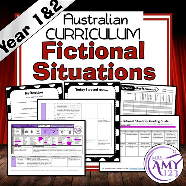 Year 1 & 2 Drama - Fictional Situations Unit - Australian Curriculum