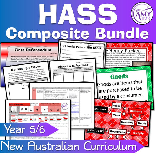 Australian Curriculum Composite Year 5/6 HASS Units