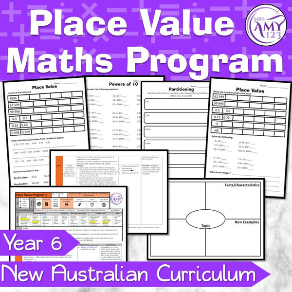 Year 6 Place Value Maths Program