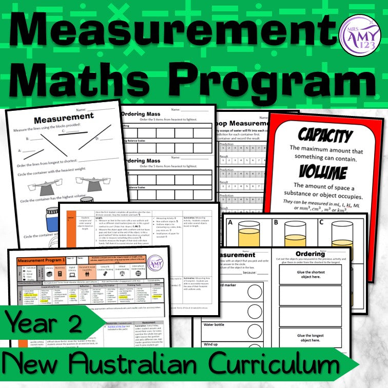 Year 2 Measurement Maths Program