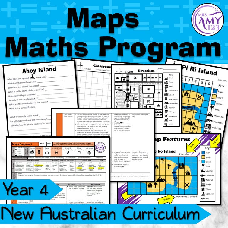 Map Math Grade 4 Year 4 Maths - Maps Program - Australian Curriculum