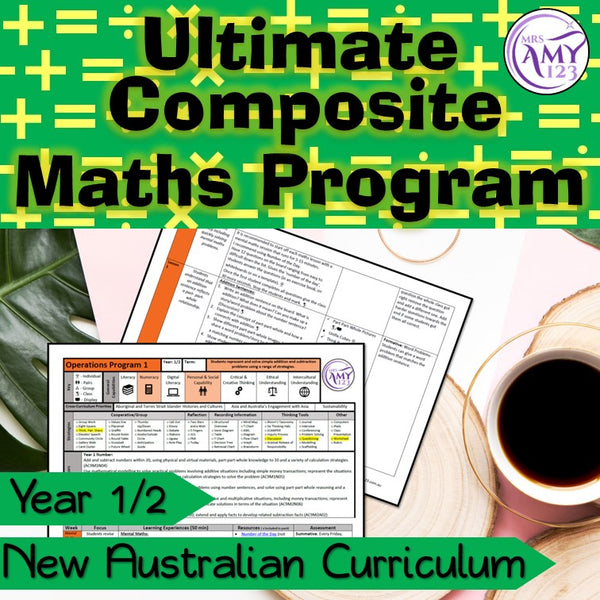 Year 1/2 Composite Maths Program Bundle- Australian Curriculum