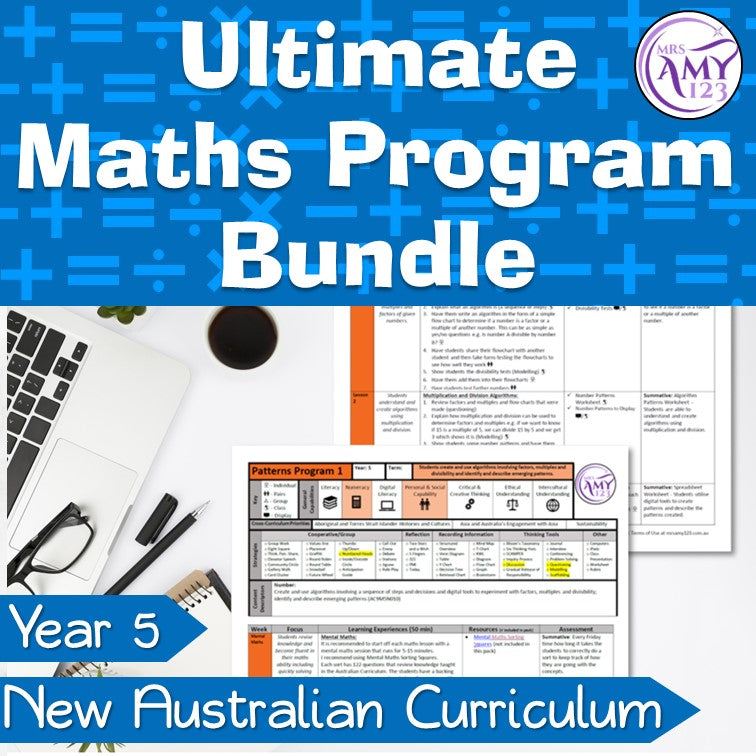 Year 5 Ultimate Maths Program Bundle- Australian Curriculum