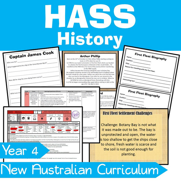 Year 4 HASS Australian Curriculum History Unit