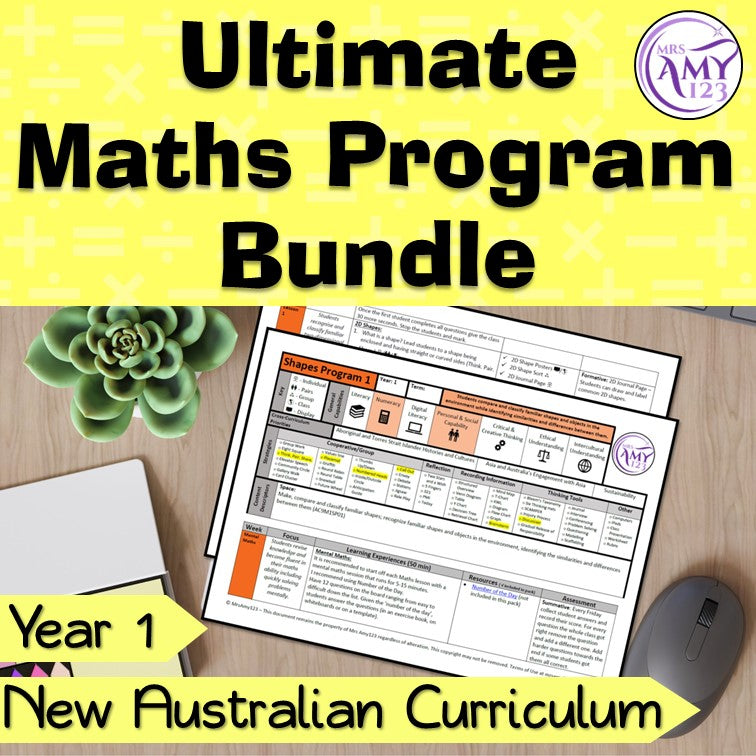 Year 1 Ultimate Maths Program Bundle- Australian Curriculum