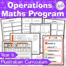 Year 6 Maths - Operations Program - Australian Curriculum