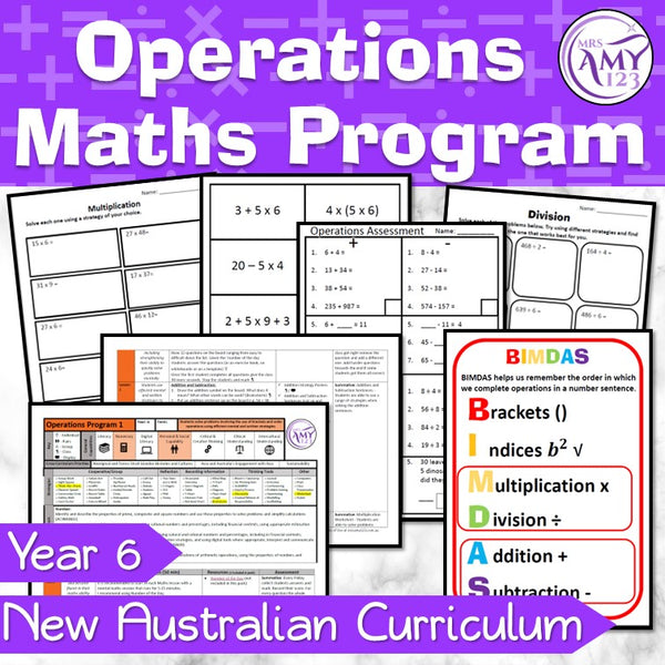 Year 6 Operations Maths Program
