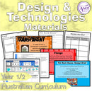 Year 1 & 2 Technologies - Materials Unit - Australian Curriculum