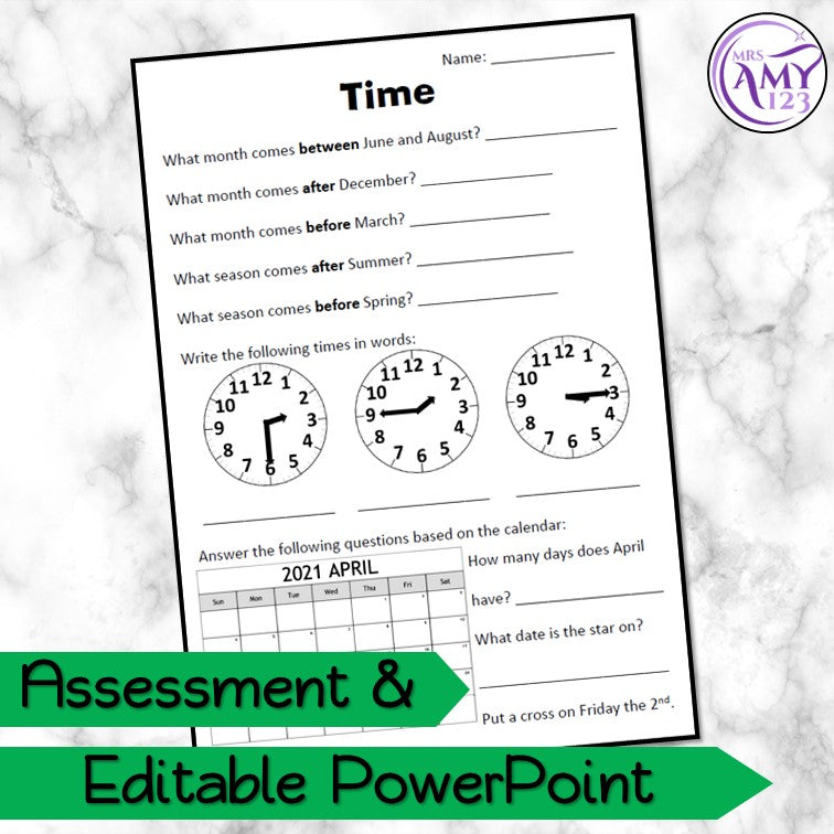Year 2 Maths - Time Program - Australian Curriculum