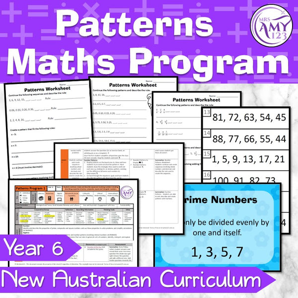 Year 6 Patterns Maths Program
