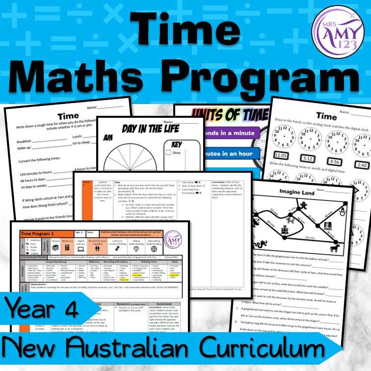 Year 4 Time Maths Program