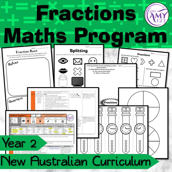Year 2 Fractions Maths Program