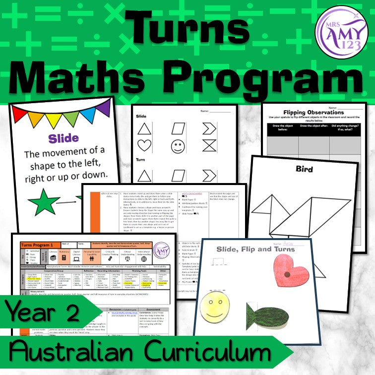Year 2 Maths - Turns Program - Australian Curriculum