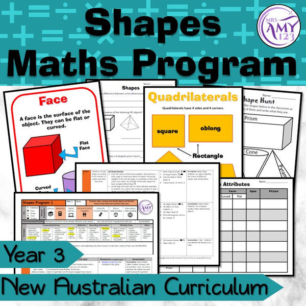 Year 3 Shapes Maths Program