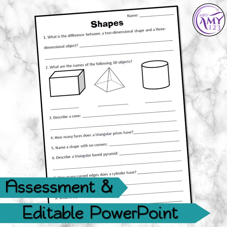 A3 Shapes Math Resource Year 3 Maths - Shapes Program - Australian Curriculum