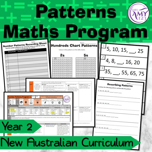 Year 2 Number Patterns Maths Program