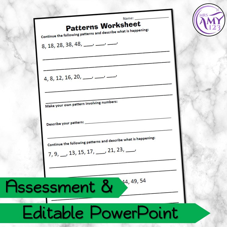 Year 2 Math Problems Pattern Year 2 Number Patterns Maths Program