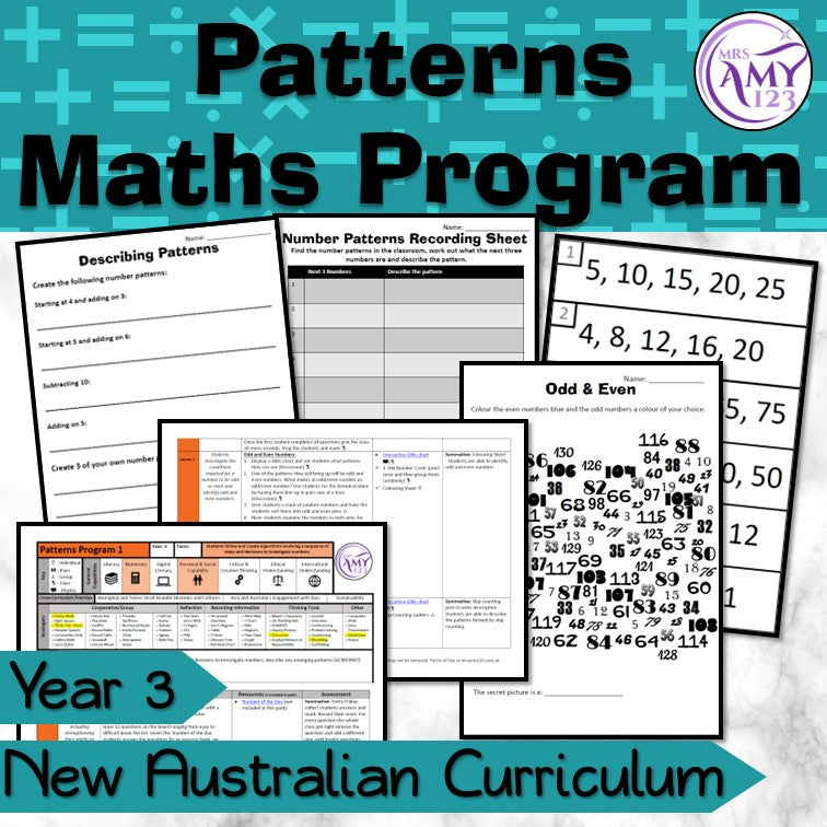 Year 3 Number Patterns Maths Program