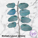 Editable Leaf Birthday Display (Eucalyptus)