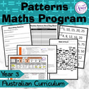 Year 3 Maths - Number Patterns Program - Australian Curriculum