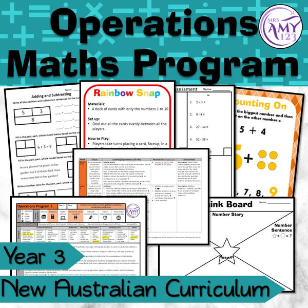 Year 3 Operations Maths Program