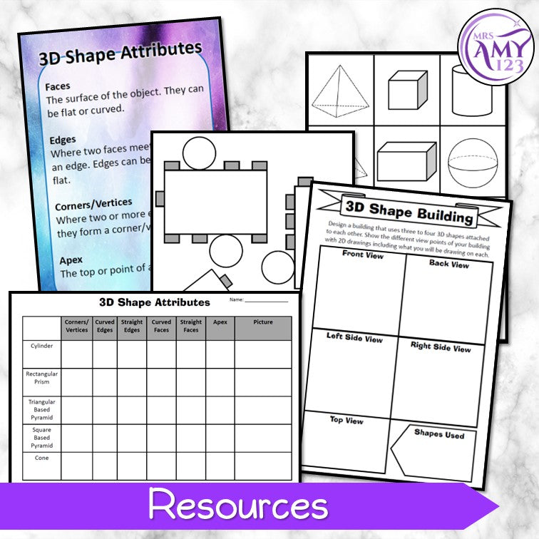 Year 6 3D Objects/Shapes Maths Program