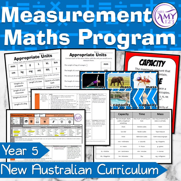 Year 5 Measurement Maths Program