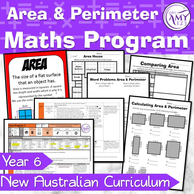 Year 6 Area & Perimeter Maths Program