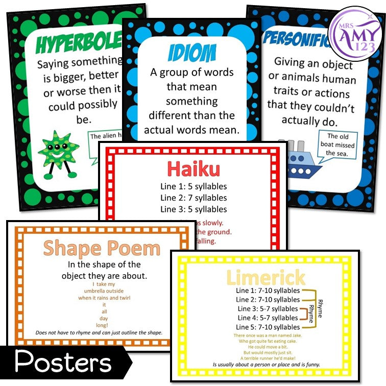 Poetry Writing Unit -Year 1 & 2- Aligned with Australian Curriuclum