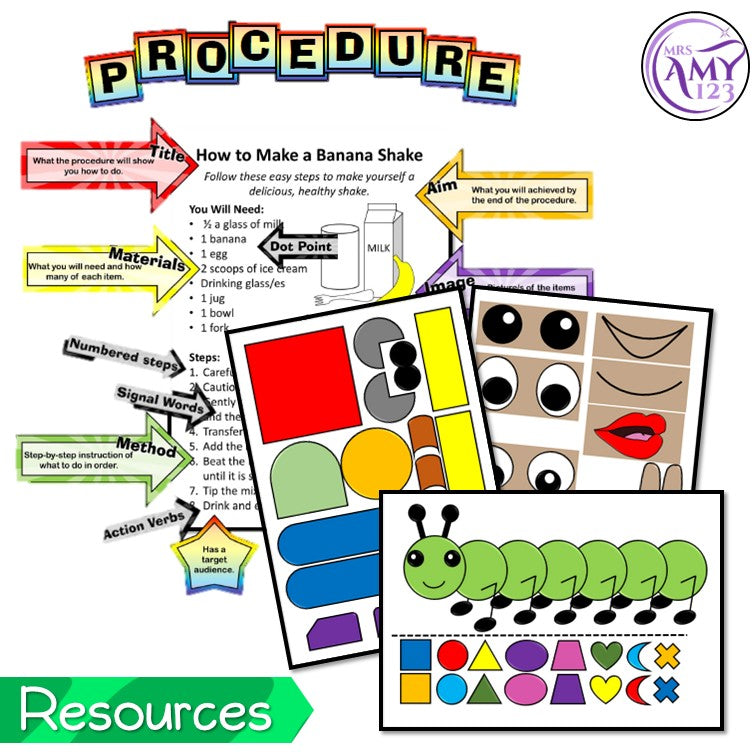 Procedure Unit -Year 1 and 2- Aligned with Australian Curriculum