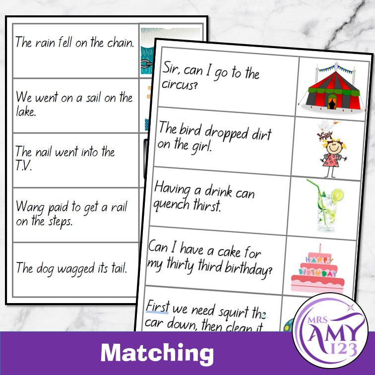 Sentences Regulation Activity Decodable Sentences Activity Pack