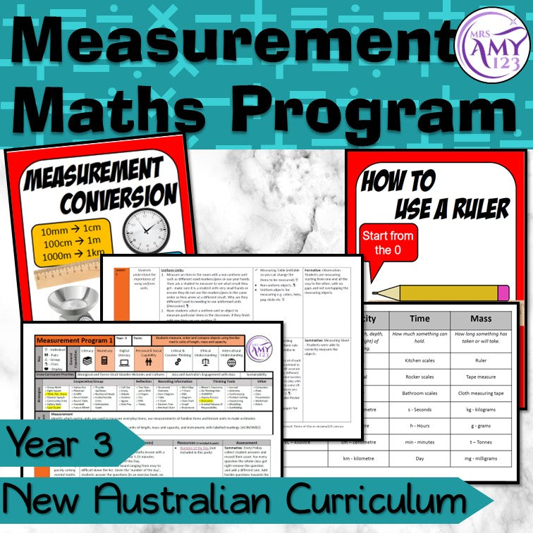 Year 3 Measurement Maths Program