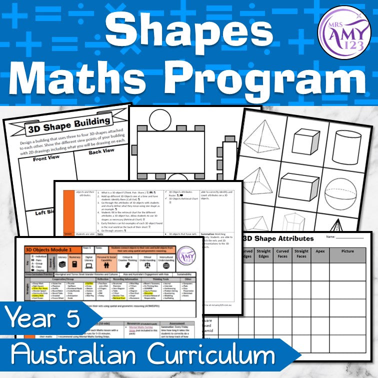 Year 5 Maths - Shape Program - Australian Curriculum