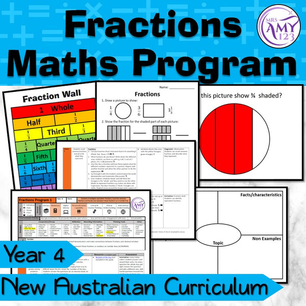 Year 4 Fractions Maths Program