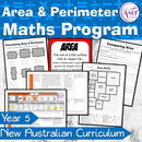 Year 5 Maths - Area & Perimeter Program - Australian Curriculum