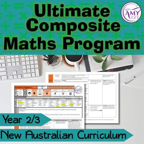 Year 2/3 Composite Maths Program Bundle- Australian Curriculum