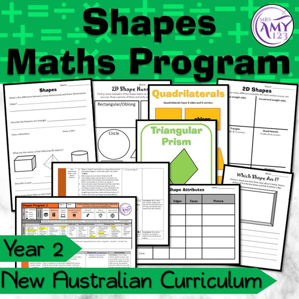 Year 2 Shapes Maths Program