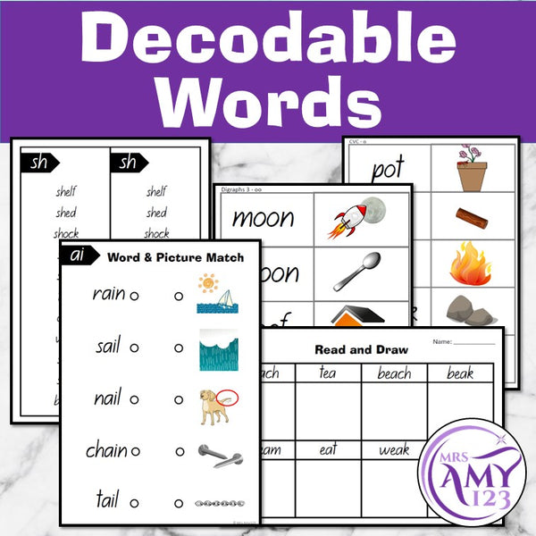 Decodable Words Activity Pack