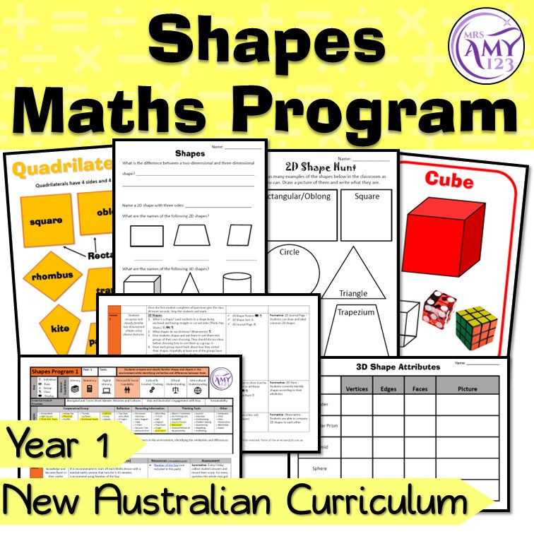 Year 1 Shapes Maths Program